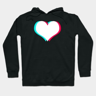 TikTok Heart White Hoodie